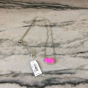 Kendra Scott Pink/Gold Delaney Necklace